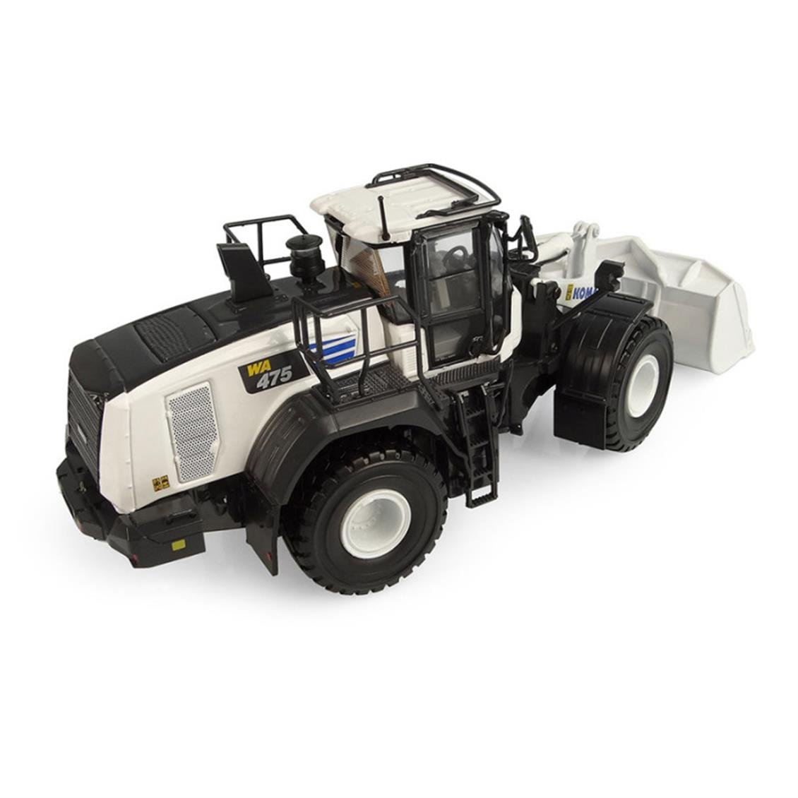 Universal Hobbies UH8182 1/50 Ölçek, Komatsu WA475-10 Loder (Beyaz Versiyon), Sergilemeye Hazır Tarımsal Makine Modeli