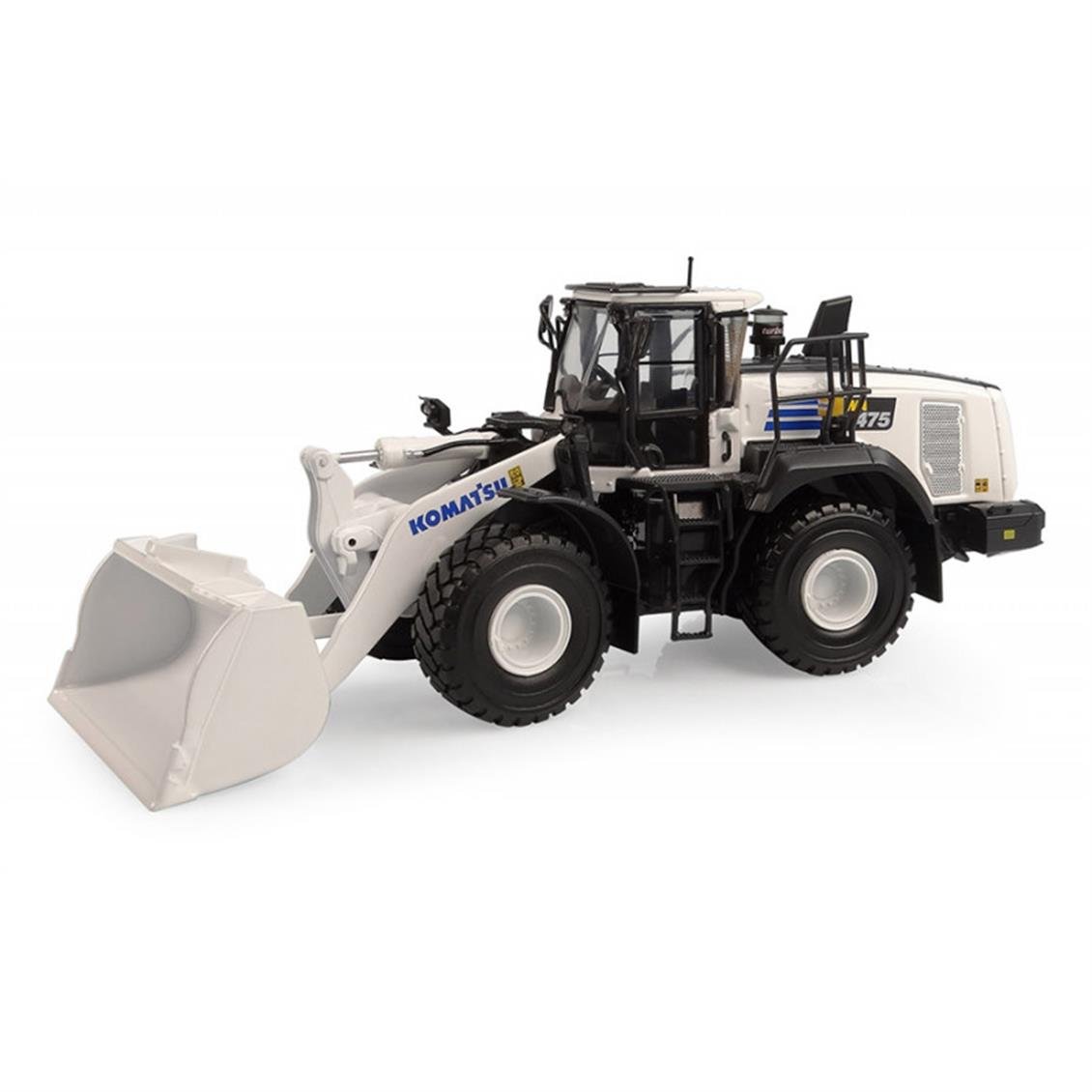 Universal Hobbies UH8182 1/50 Ölçek, Komatsu WA475-10 Loder (Beyaz Versiyon), Sergilemeye Hazır Tarımsal Makine Modeli