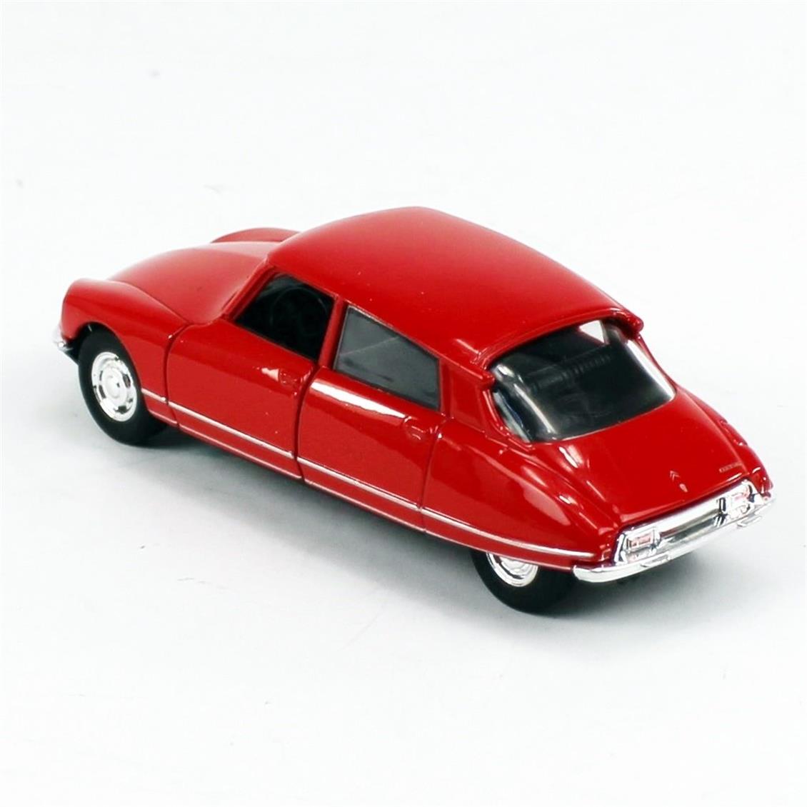 Welly 43764 1/34-1/39 Citroen DS23, Kırmızı, Çek-Bırak Mekanizmalı Oyuncak Metal Araba