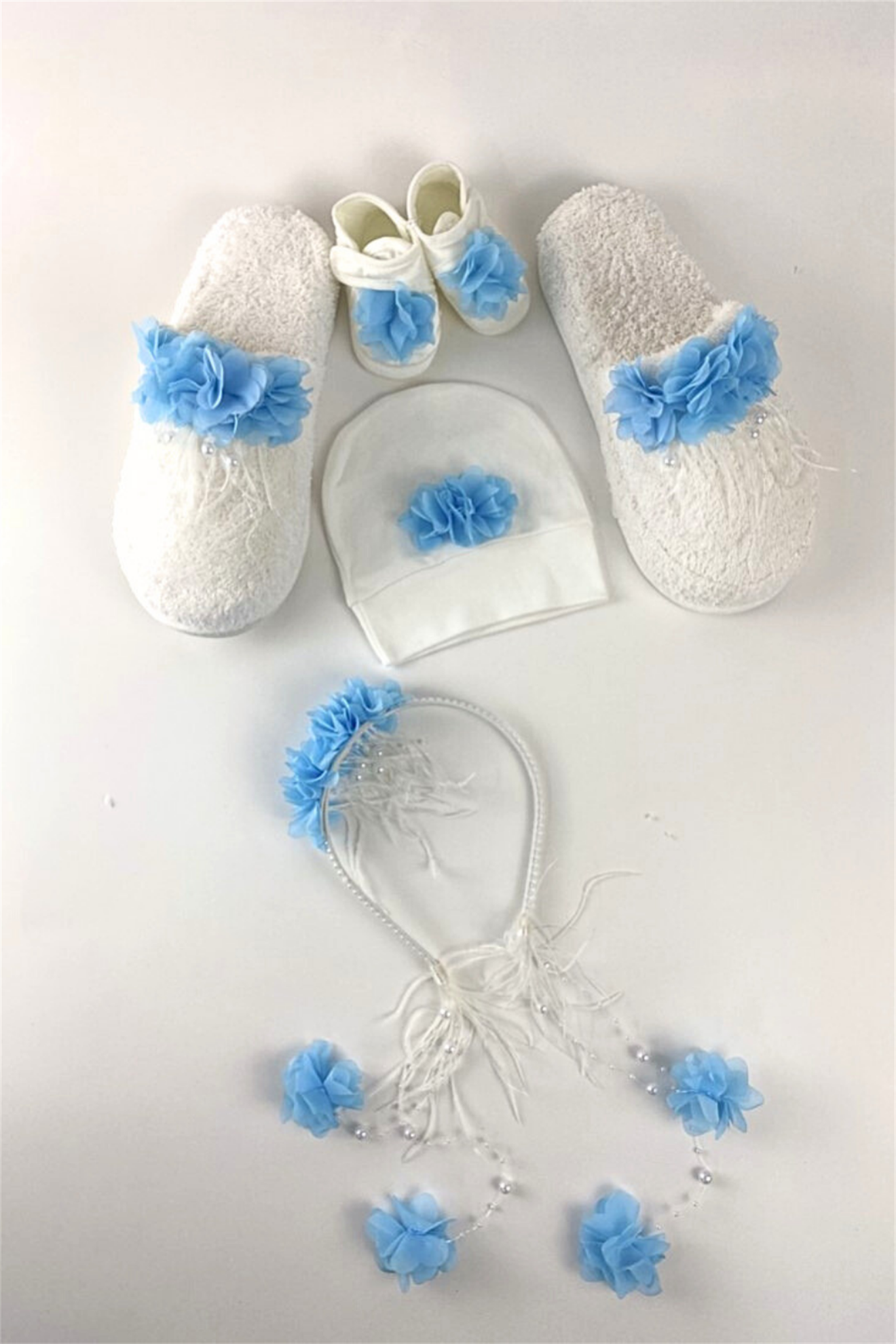 Anne Bebe Set 1014 Mavi