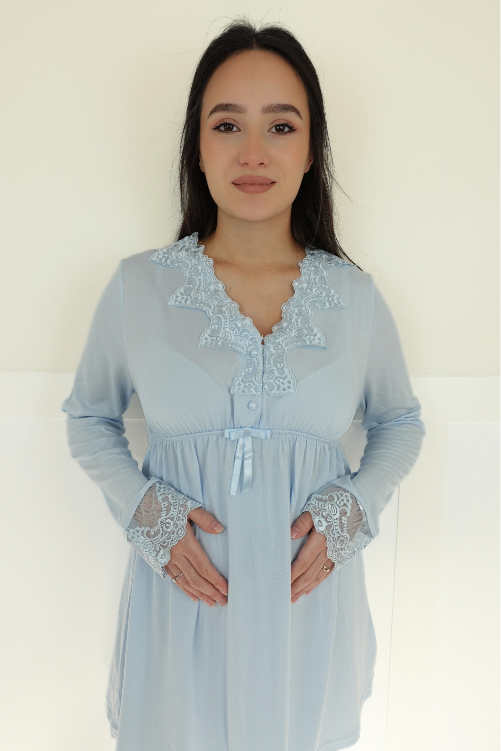 Bera Model Mavi Lohusa Pijama
