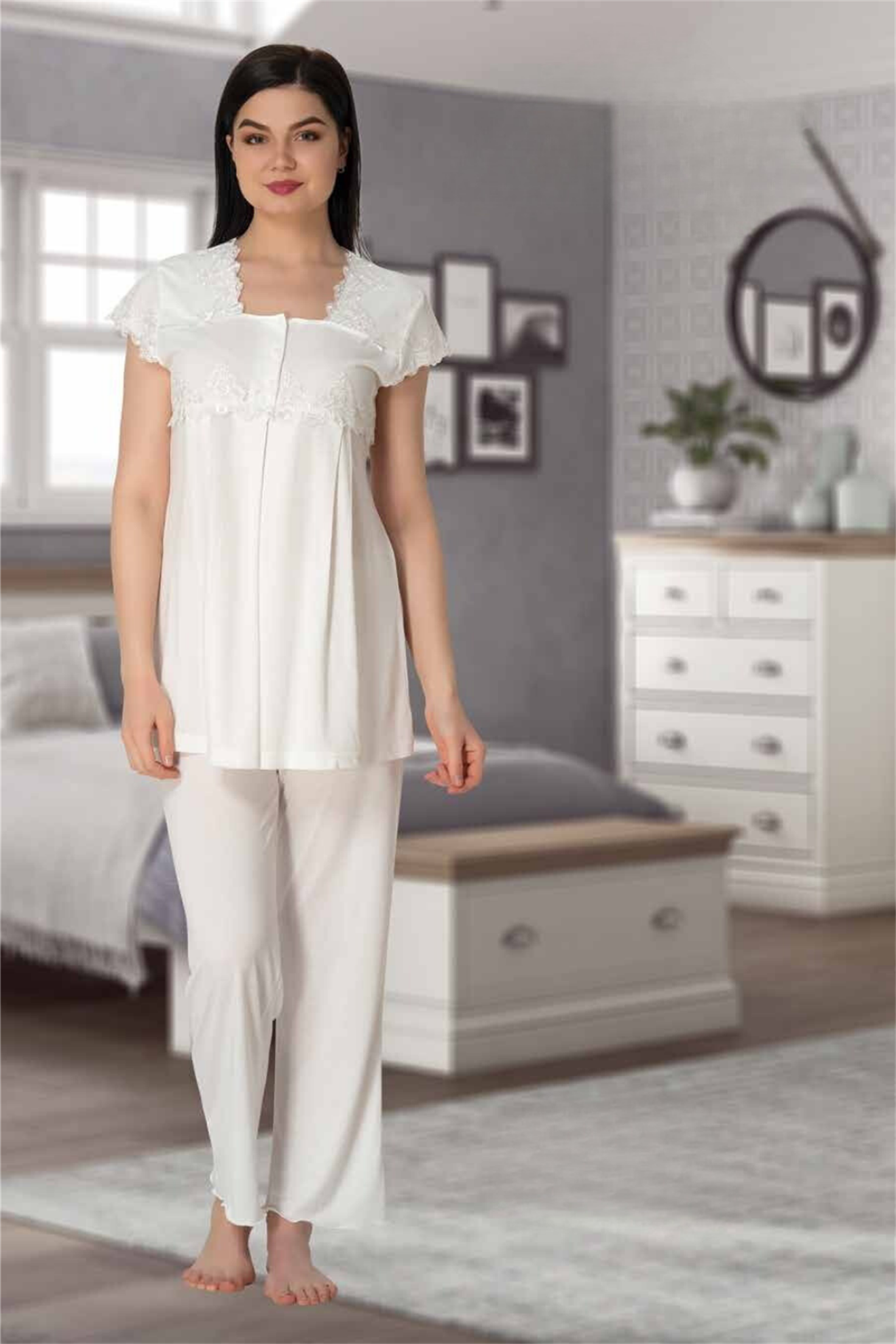 Effortt 5012 Ekru Lohusa Pijama