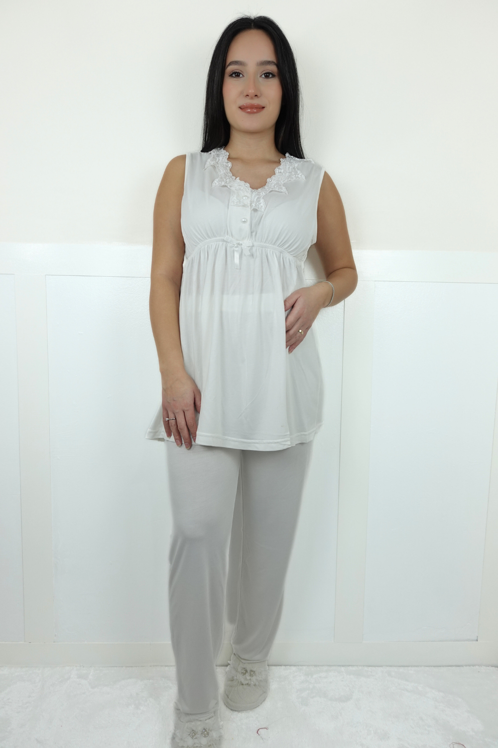 Limra Model Ekru Lohusa Pijama