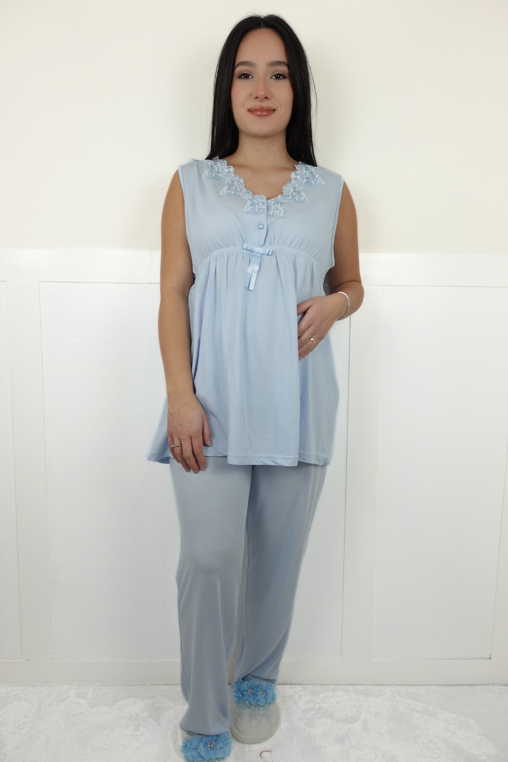 Limra Model Mavi Lohusa Pijama