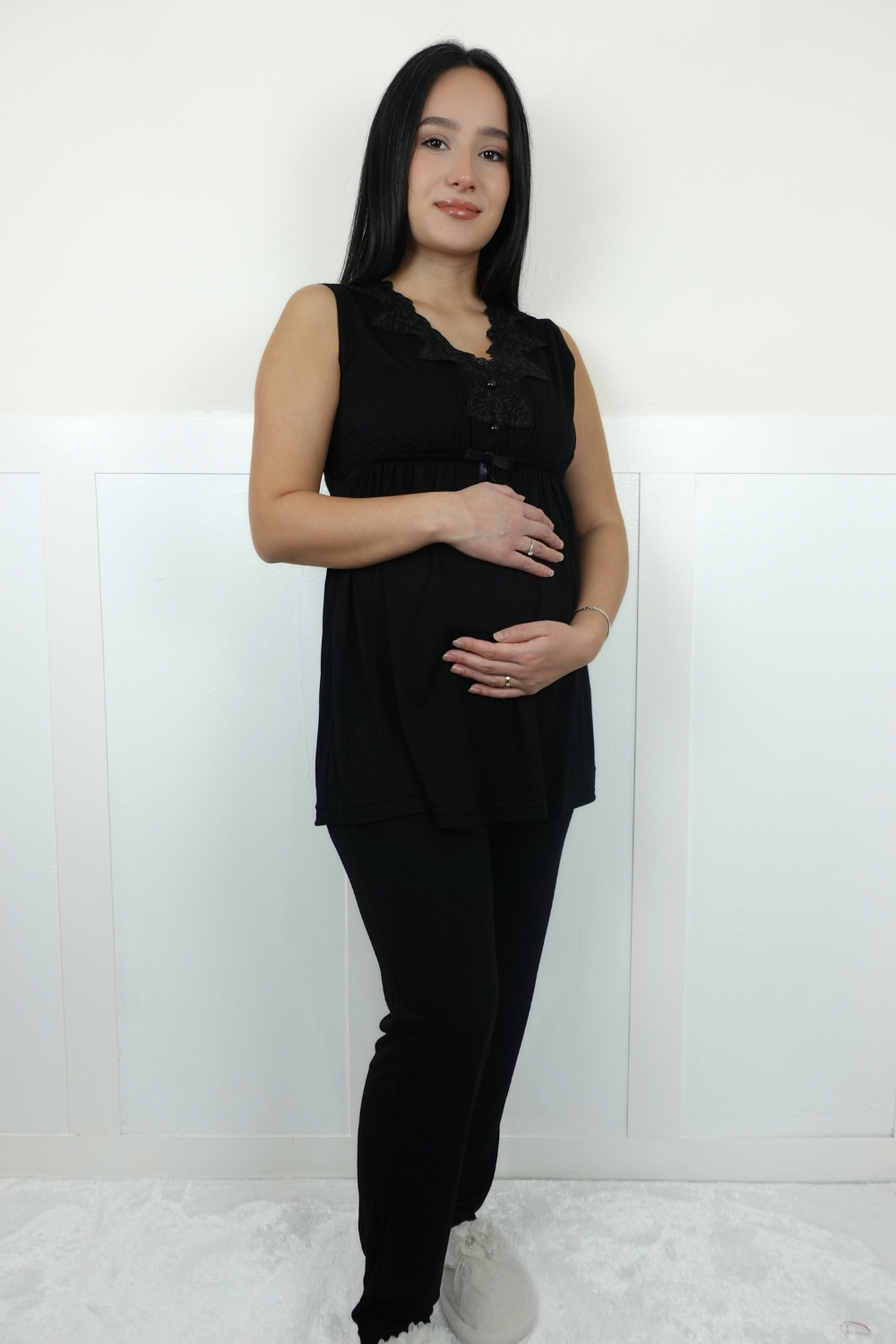 Limra Model Siyah Lohusa Pijama