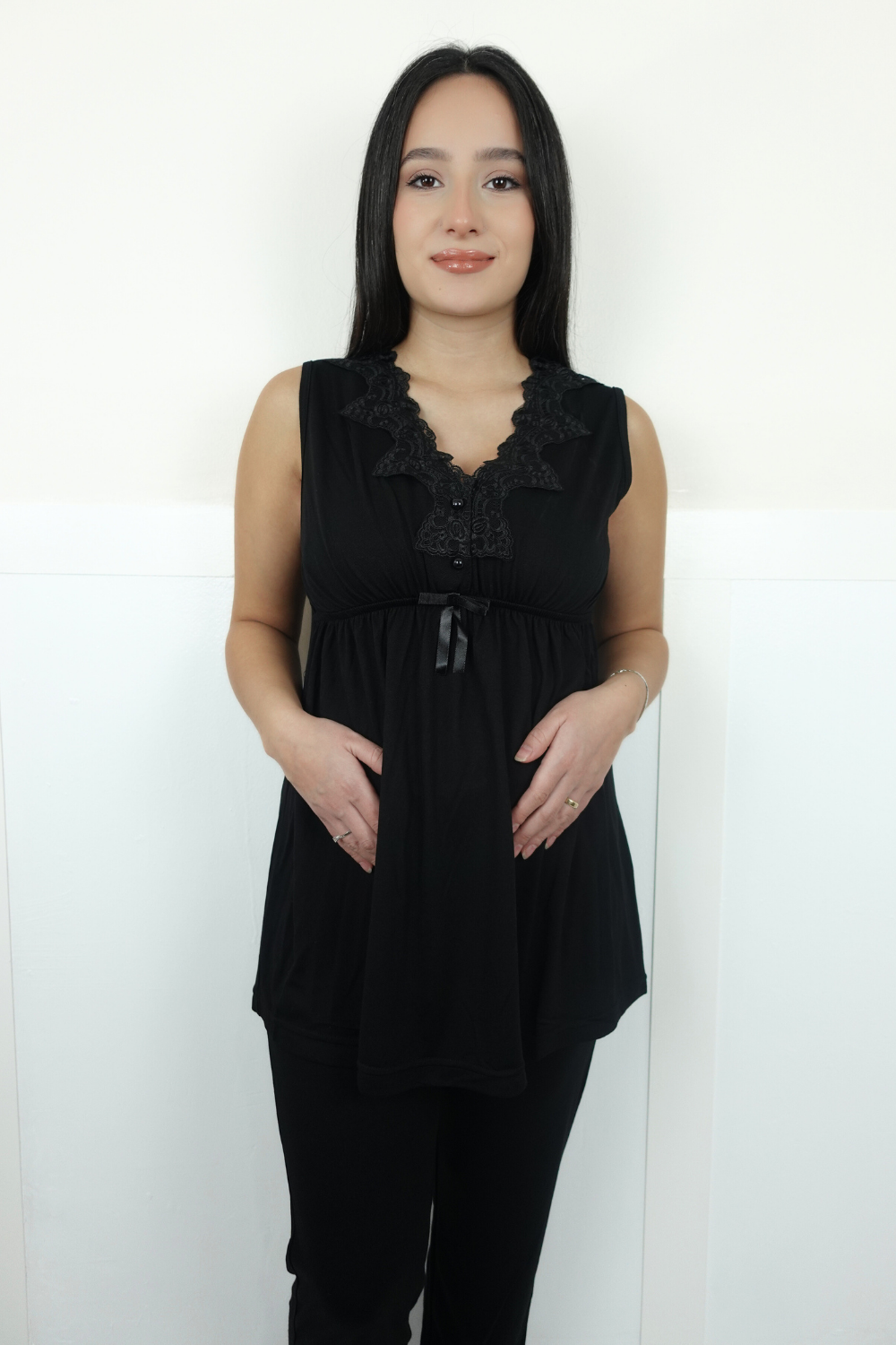 Limra Model Siyah Lohusa Pijama