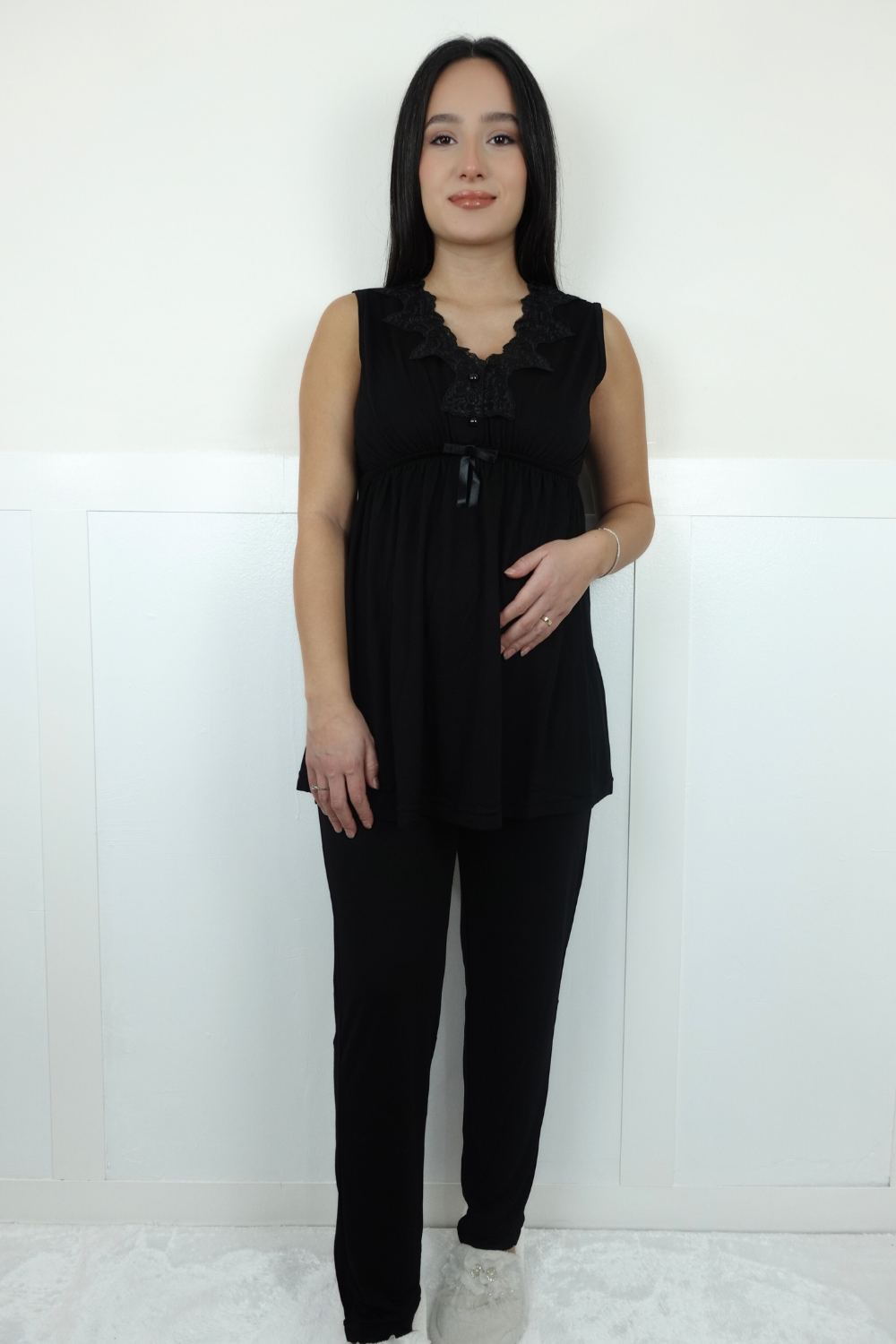 Limra Model Siyah Lohusa Pijama