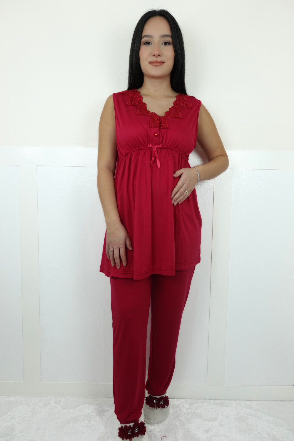 Limra Model Vişne Lohusa Pijama