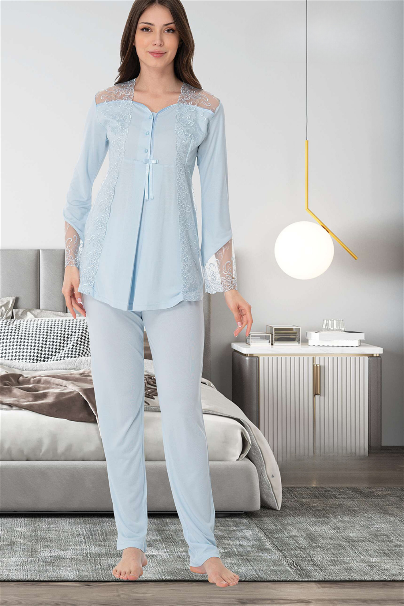 Lohusa Mavi Pijama