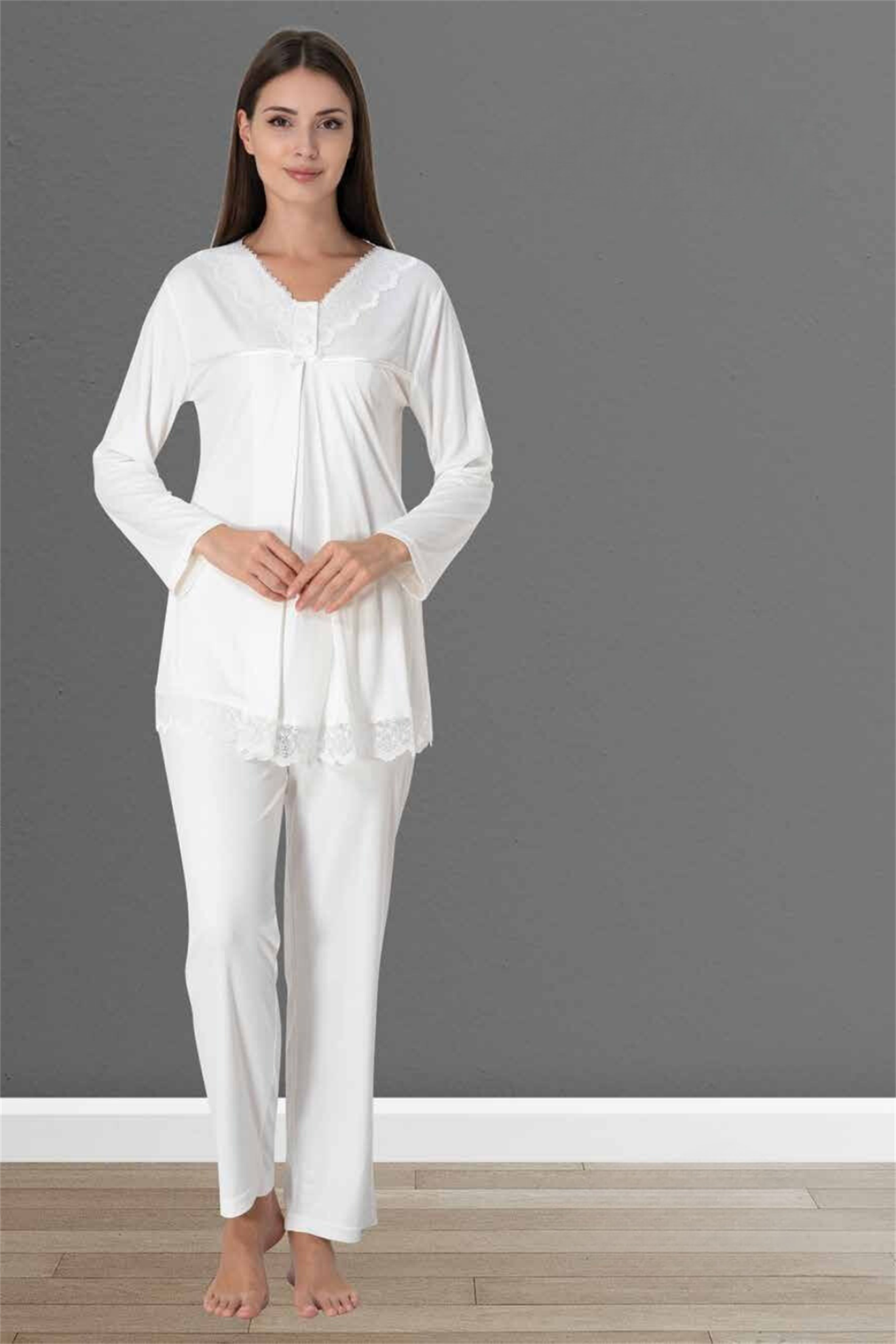 Mifa Model Ekru Lohusa Pijama