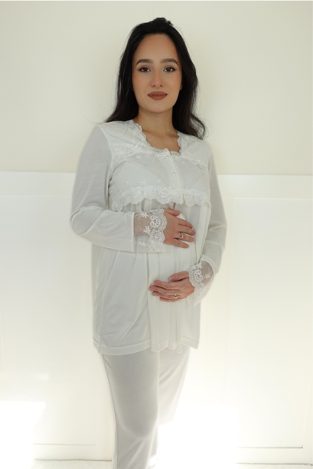 Veta Model Ekru Lohusa Pijama