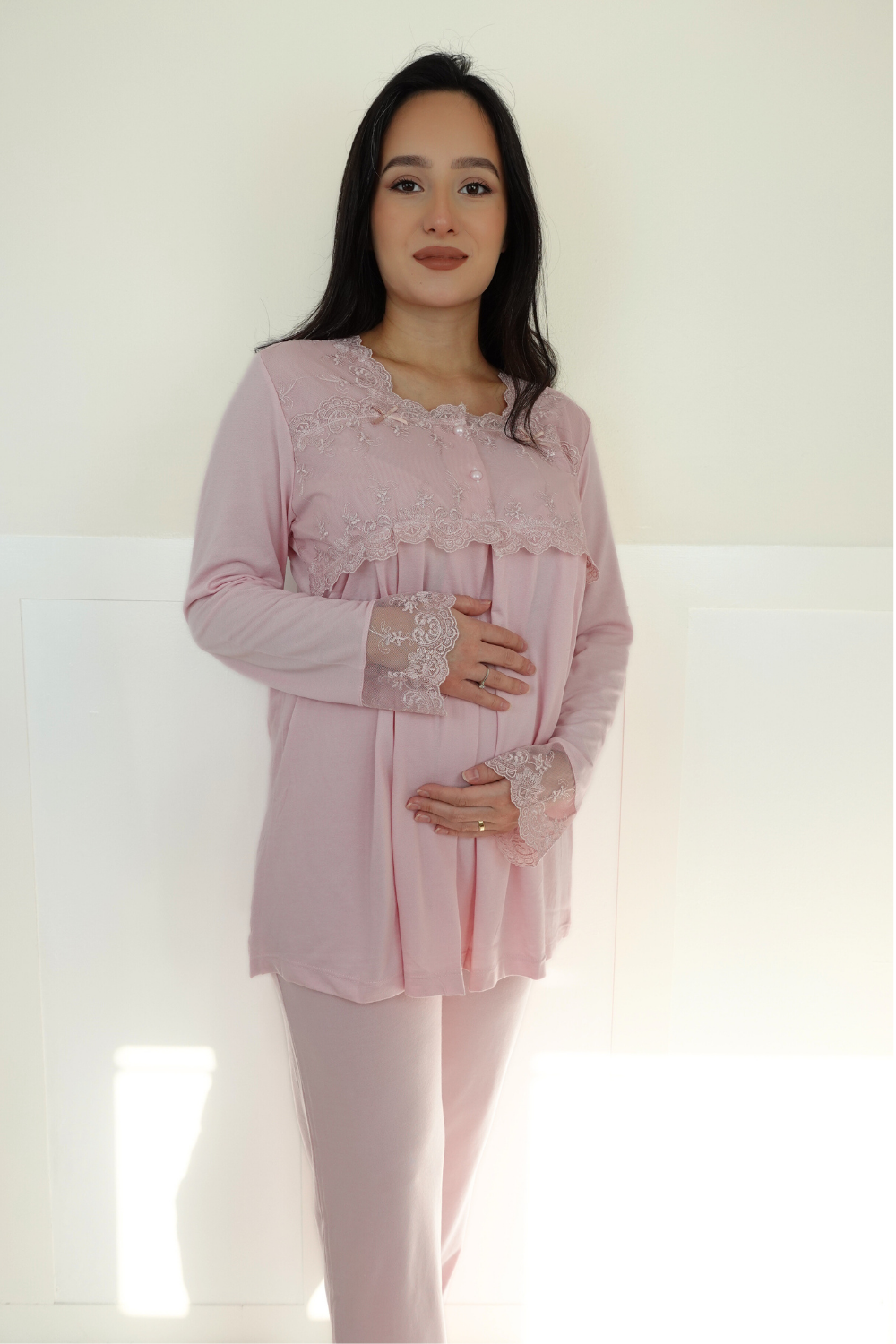 Veta Model Pembe Lohusa Pijama