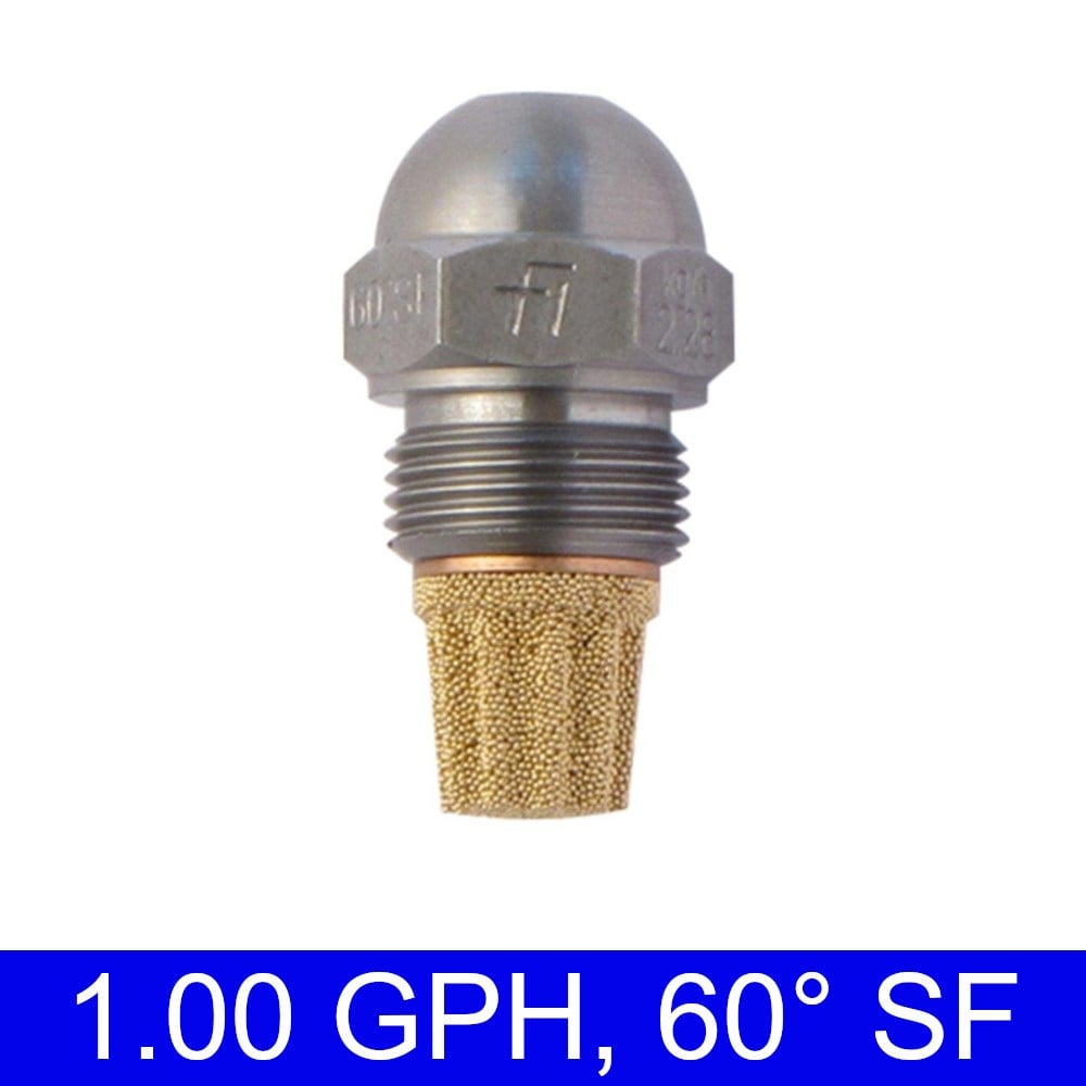 Fluidics 1.00 GPH 60° SF Brülör Memesi – ön püskürtme ucu görünümü