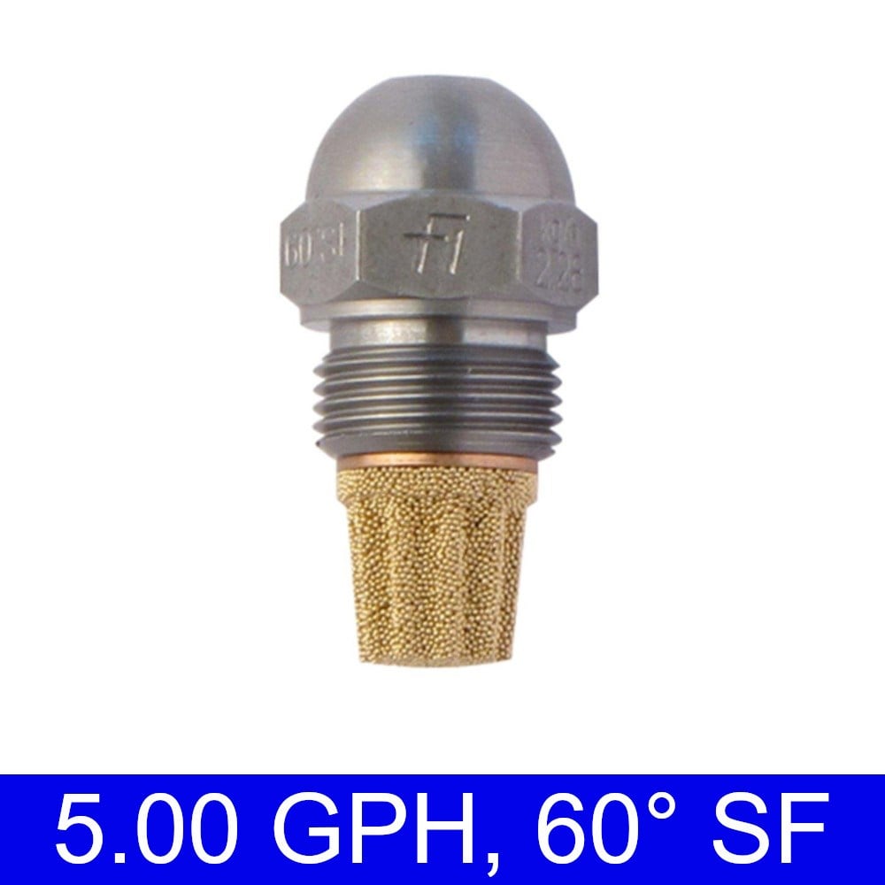 Fluidics 5.00 GPH 60° SF Brülör Memesi – ön püskürtme ucu görünümü