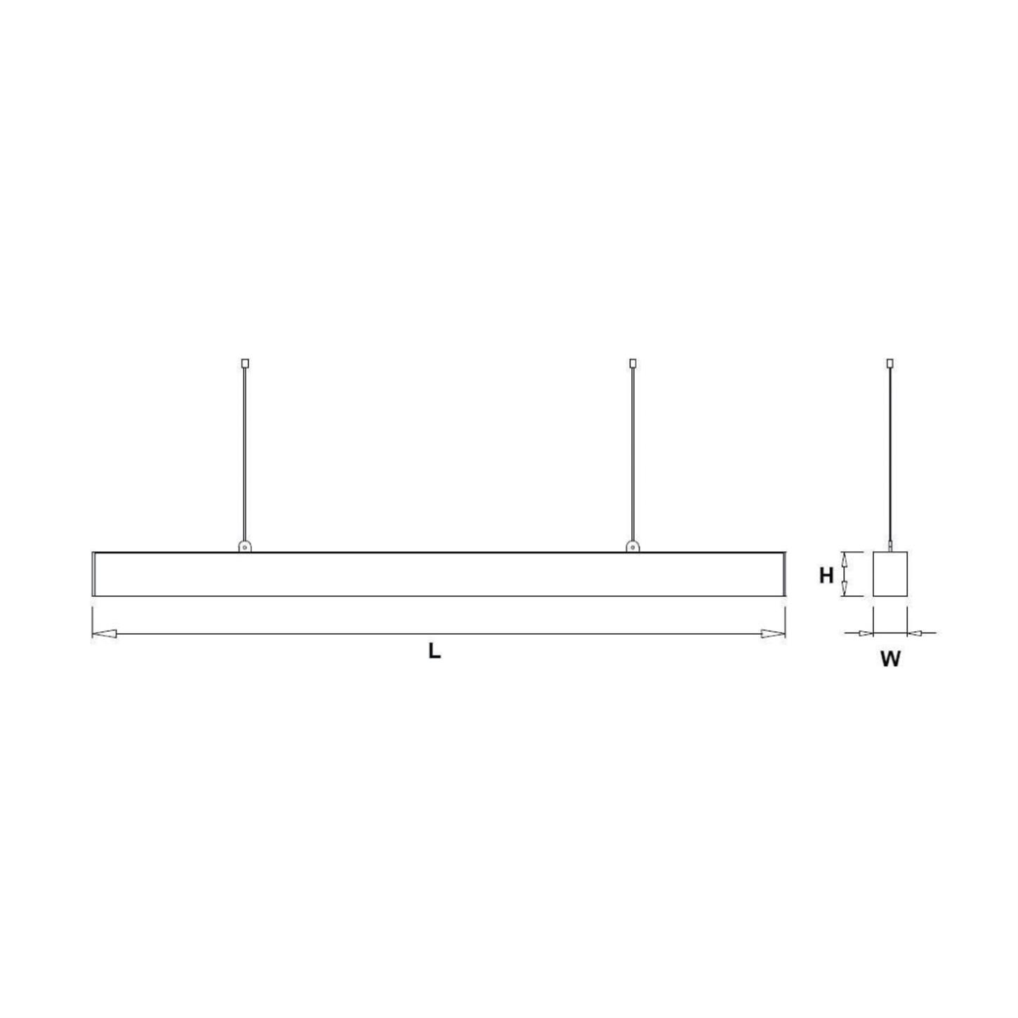 Oval Lineer Sarkıt Led Armatür