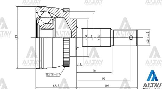AKS KAFASI DIŞ PRIMERA  96-00 2.0 / 00-02 1.6 -2.0 / ABSLİ 27X56X32