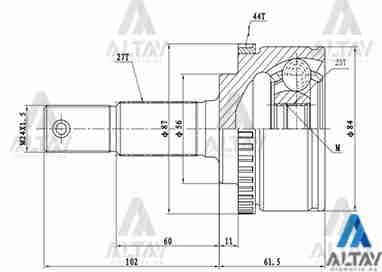 AKS KAFASI DIŞ PRIMERA 03-07 / ABSLİ 27X56X23