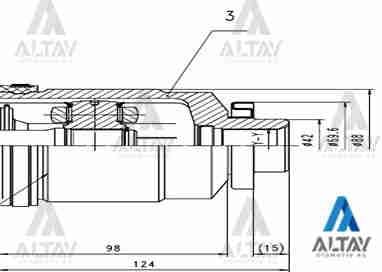 AKS KAFASI İÇ ACCENT 06-11 ERA DİZEL SAĞ 24+2X42X33