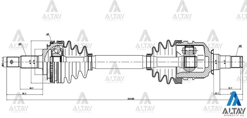AKS KOMPLE ÖN COROLLA    88-02 / AE92 / AE101 / AE111 KISA SOL ABSLİ 48 DİŞ