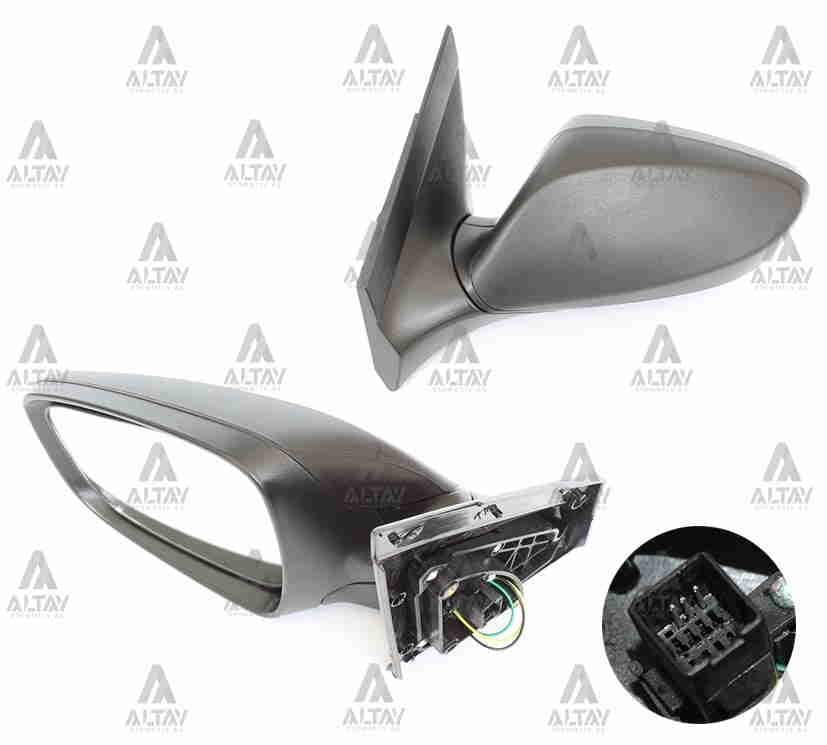 AYNA DIŞ DİKİZ ACCENT 11= BLUE ELEKTRİKLİ ISITMALI SİYAH SOL