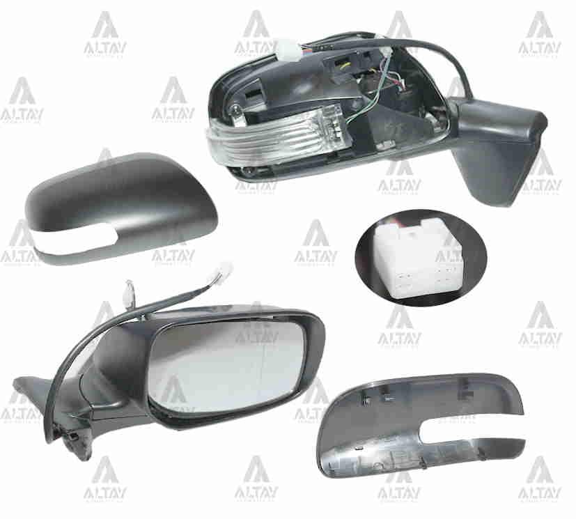 AYNA DIŞ DİKİZ AURIS 10-12 ELEKTRİKLİ ISITMALI SİNYALLİ OTOMATİK KATLANIR SAĞ