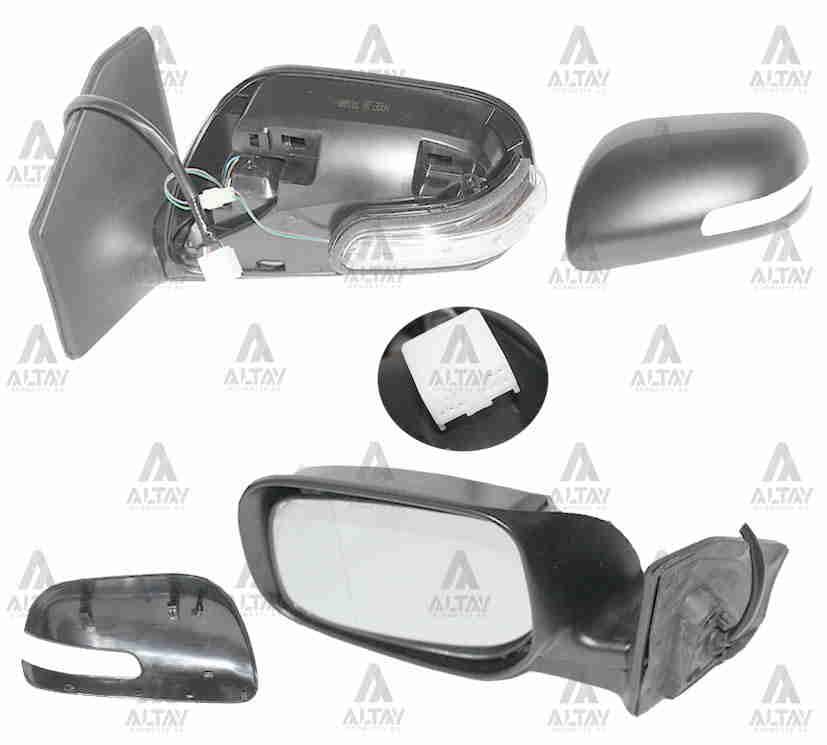 AYNA DIŞ DİKİZ AVENSIS 06-08 ELEKTRİKLİ ISITMALI OTOMATİK KATLANIR SİNYALLİ SOL
