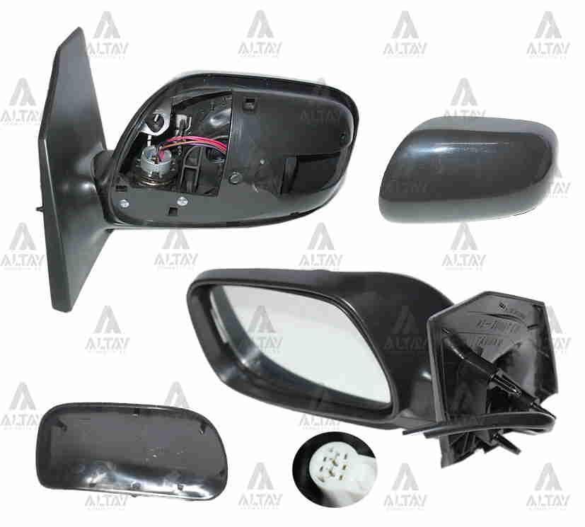 AYNA DIŞ DİKİZ COROLLA 03-06 ELEKTRİKLİ ISITMALI 5 FİŞLİ SOL