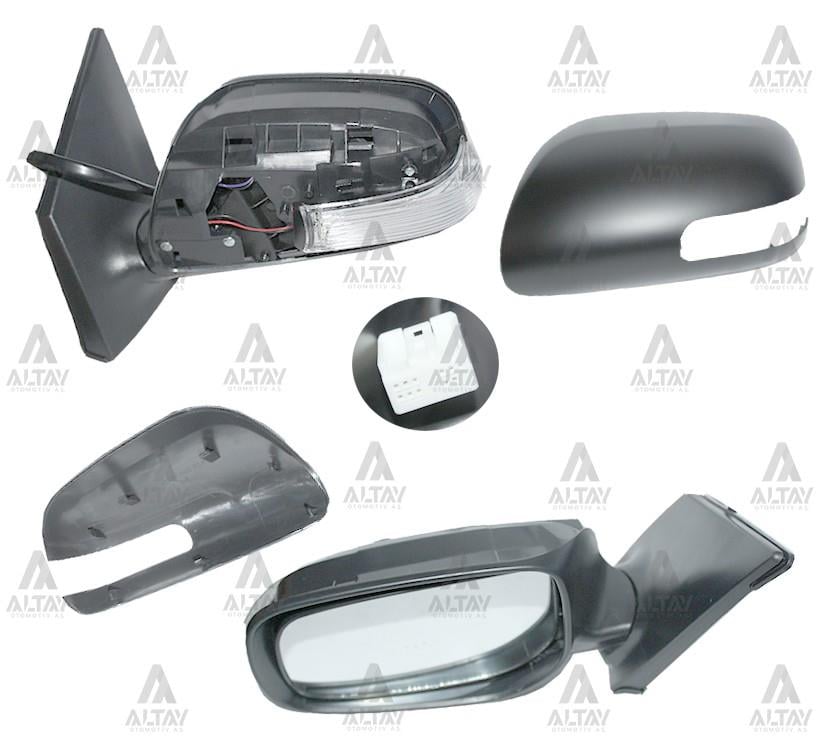 AYNA DIŞ DİKİZ COROLLA 10-13 ELEKTRİKLİ SİNYALLİ OTOMATİK KATLANIR SOL 7 FİŞLİ