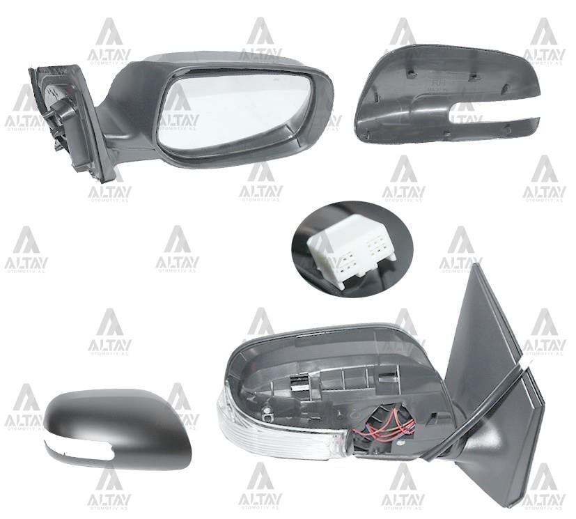 AYNA DIŞ DİKİZ COROLLA 10-13 ELEKTRİKLİ SİNYALLİ OTOMATİK KATLANIR SAĞ 7 FİŞLİ