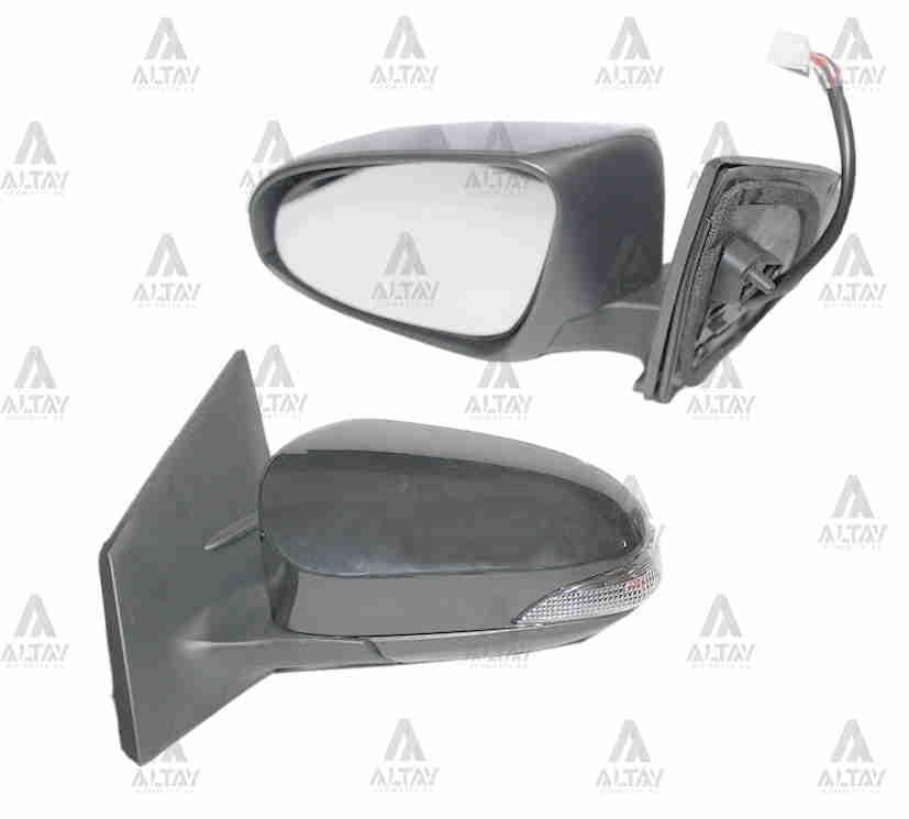 AYNA DIŞ DİKİZ COROLLA 13= ELEKTRİKLİ ISITMALI SİNYALLİ OTOMATİK KATLANIR 9 FİŞLİ SOL