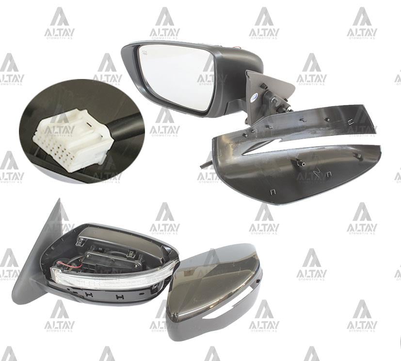 AYNA DIŞ DİKİZ JUKE 14-17 ELEKTRİKLİ ISITMALI SİNYALLİ SOL