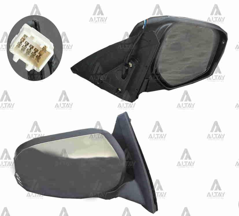 AYNA DIŞ DİKİZ L-200 06-14 ELEKTRİKLİ ISITMALI OTOMATİK KATLANIR KROM SAĞ