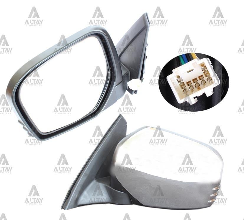 AYNA DIŞ DİKİZ L-200 06-14 ELEKTRİKLİ ISITMALI OTOMATİK KATLANIR KROM SOL