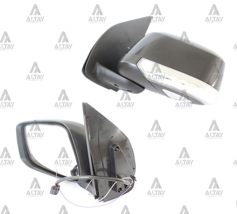 AYNA DIŞ DİKİZ PICKUP 08= NAVARA ELEKTRİKLİ ISITMALI SİNYALLİ OTOMATİK KATLANIR SİYAH SOL