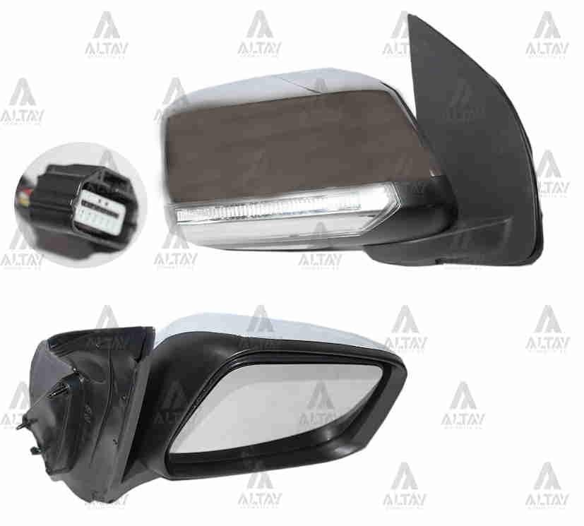 AYNA DIŞ DİKİZ PICKUP 08= NAVARA ELEKTRİKLİ ISITMALI SİNYALLİ OTOMATİK KATLANIR KROM SAĞ