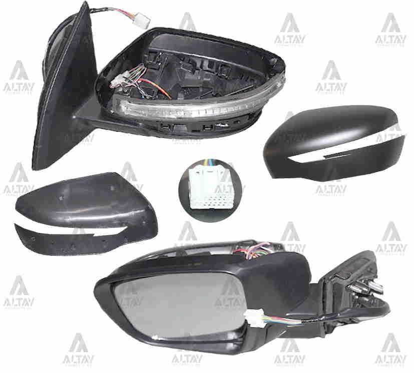 AYNA DIŞ DİKİZ QASHQAI 14= ELEKTRİKLİ SİNYALLİ ISITMALI OTOMATİK KATLANIR SOL