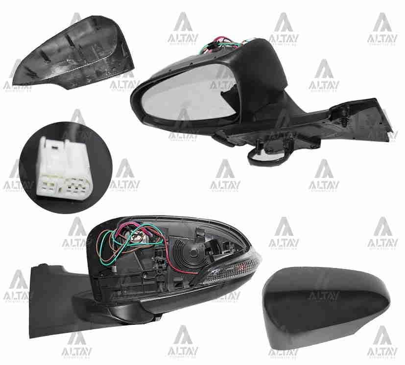 AYNA DIŞ DİKİZ YARIS 12-14 ELEKTRİKLİ ISITMALI SİNYALLİ SOL