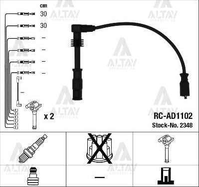 BUJİ KABLOSU TAKIM PASSAT / A4 97-00 ADR-APT 1.8 (2 Adet) (RC-AD1102)