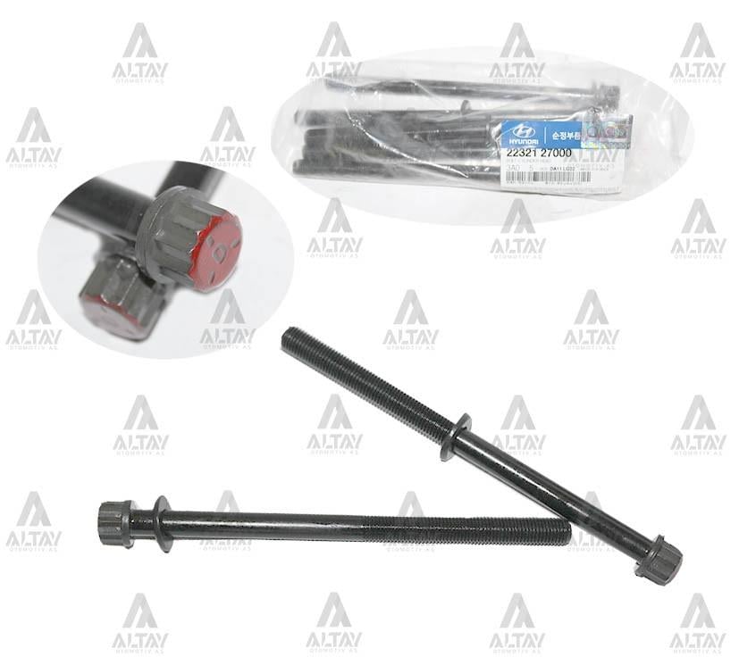 CİVATA SİLİNDİR KAPAK SAPLAMA ACCENT 03-06 /GETZ 03-05 /TUCSON 04-10 / SPORTAGE 04-10 /SANTAFE DİZEL