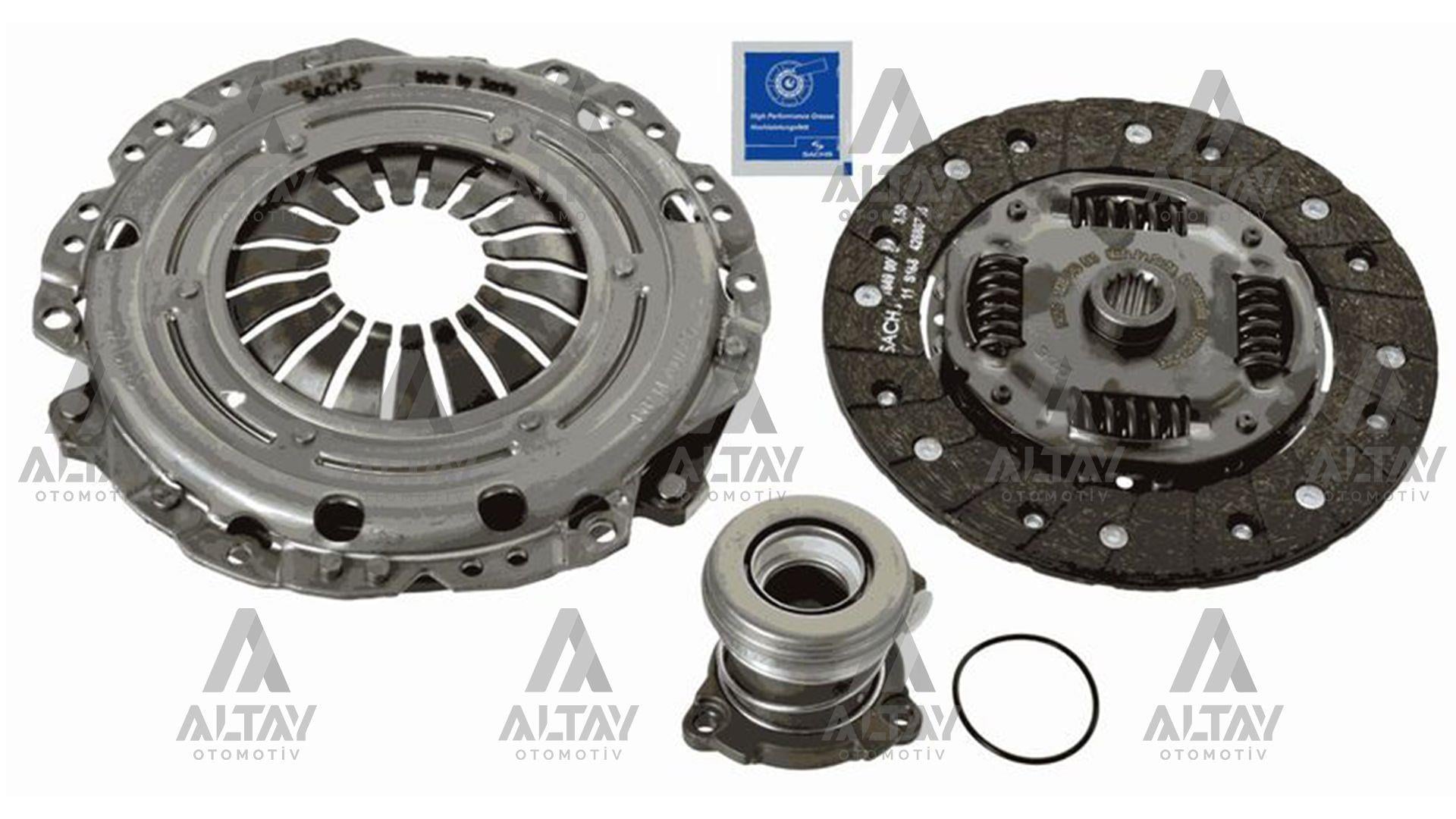 DEBRİYAJ SETİ ASTRA G / MERİVA A / VECTRA B 98= X16XEL-Z16XE-Z16SE HİDROLİK RULMANLI