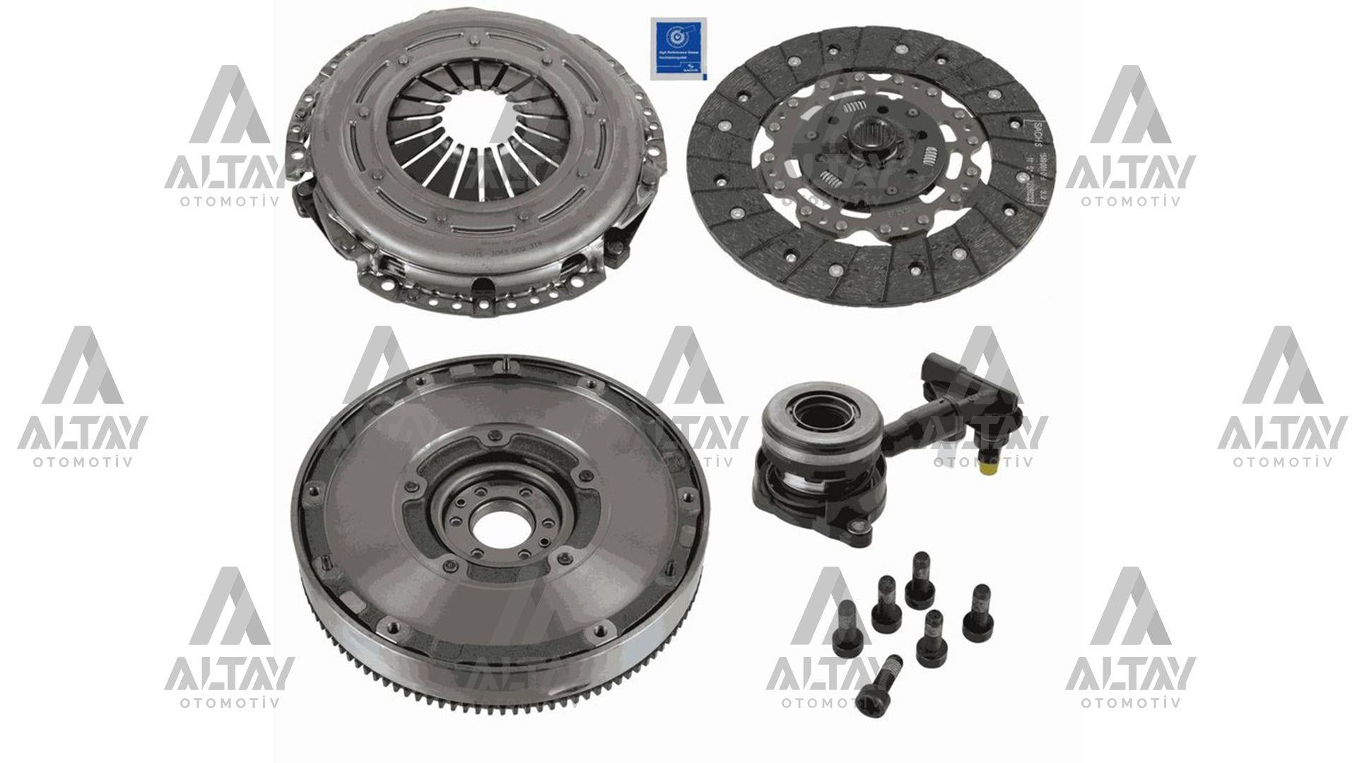 DEBRİYAJ SETİ VOLANLI FOCUS / FIESTA / MONDEO / VOLVO / MAZDA 11=1.5 -1.6 TDCI RULMANLI