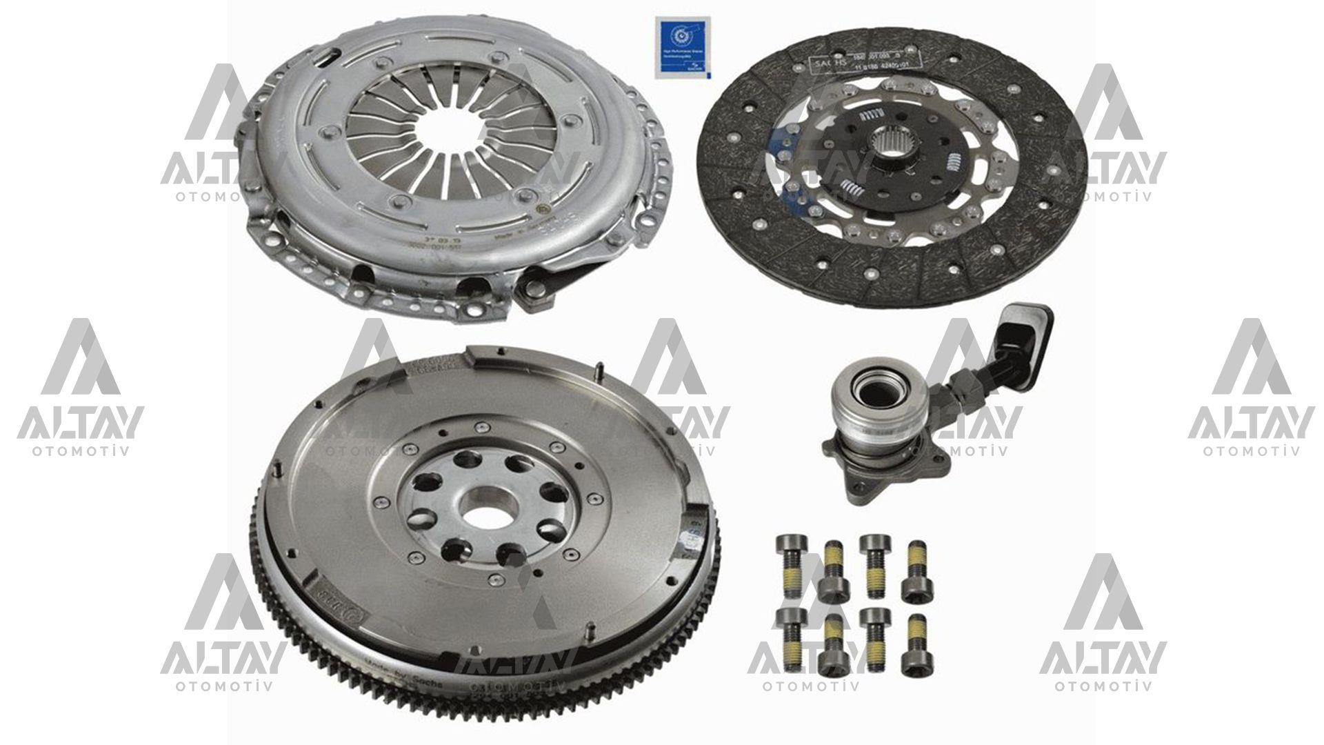 DEBRİYAJ SETİ VOLANLI MONDEO 01= 2.0 TDCI RULMANLI 6 VİTES MTX75 ŞANZIMAN