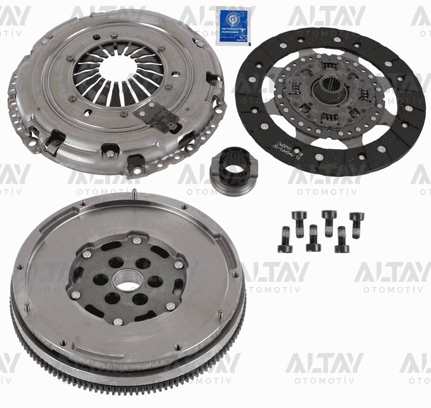DEBRİYAJ SETİ VOLANTLI 3008 / 5008 / PARTNER /  EXPERT 4 / RIFTER / BERLINGO  / C4  / C5 JUMPY  / SPACETOURER/ GRANDLAND / GRANDLAND X (A18, P1UO) 1.5 Turbo D (75) 1.5/1.6 HDI 14=