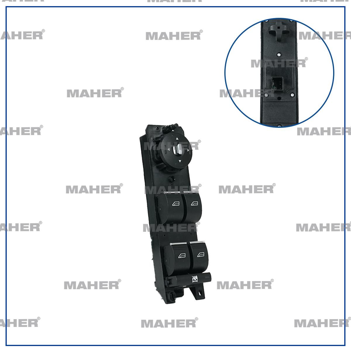 DÜĞME CAM AÇMA FOCUS / C-MAX 14= (DÖRTLÜ) AYNA AYAR DÜĞMELİ ÇERÇEVESİZ SOL