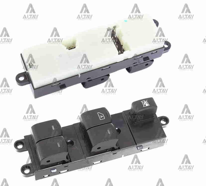 DÜĞME CAM AÇMA QASHQAI 07-20 ÖN SOL / NOTE / NAVARA 06-15 / XTRAIL (IŞIKLI 5 TUŞLU)