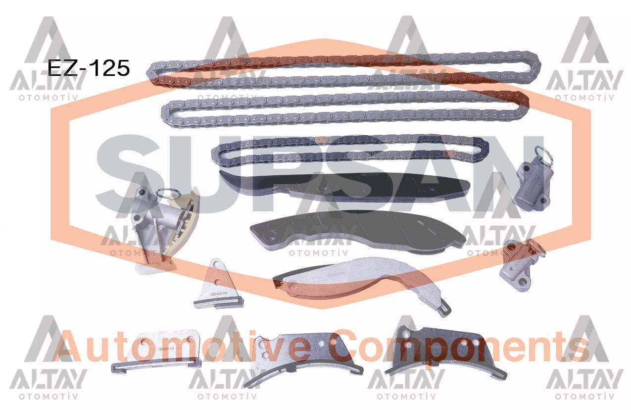 EKSANTRİK ZİNCİR SETİ STAREX 02-08 / H-1 08-11 / SORENTO 03-11 / H-100 KAMYONET 10= 140HP 2.5CRDI (13 PARÇA)