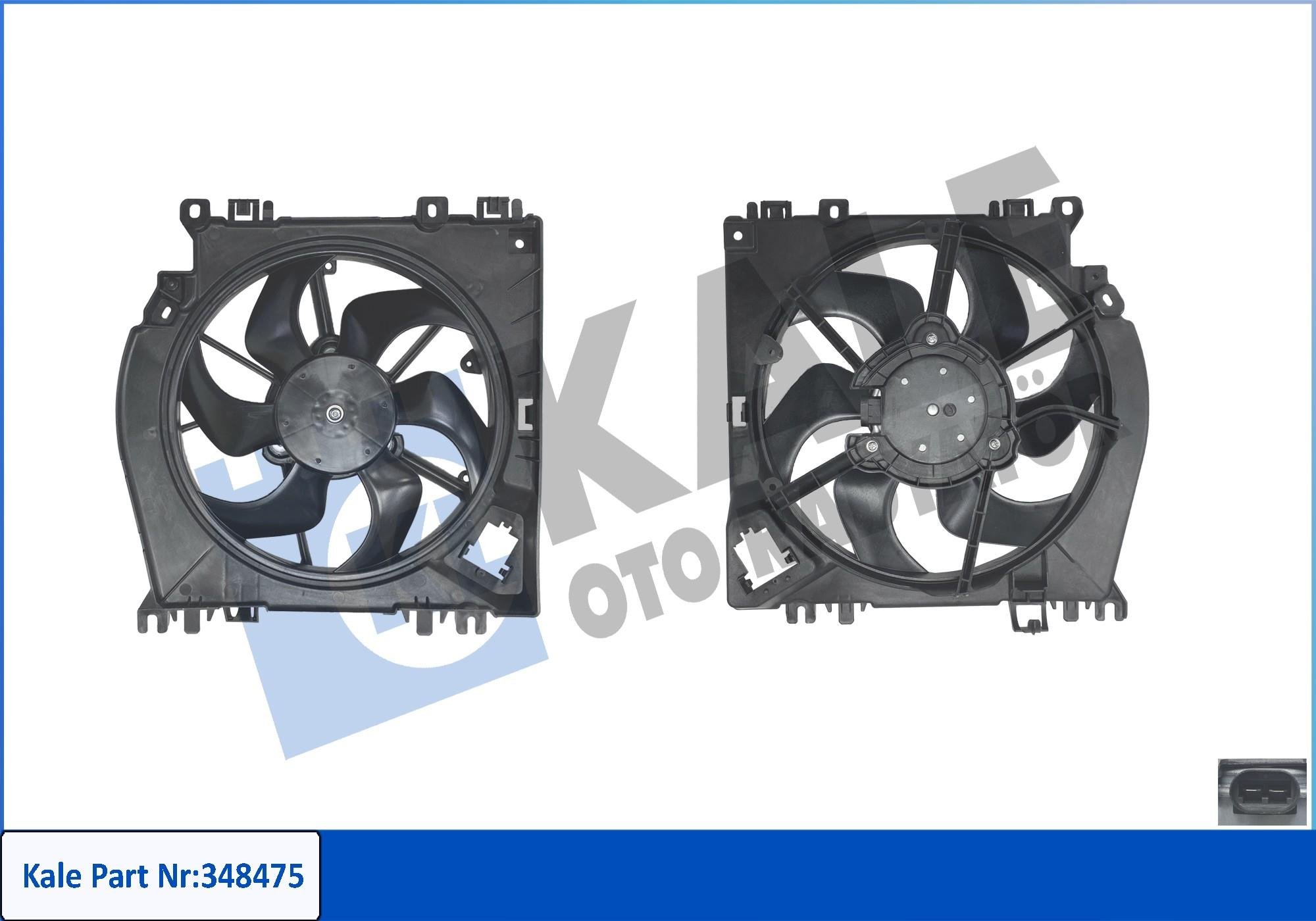 FAN MOTORU CLIO / MODUS / TWINGO II 04= 1.2-1.6 16V-1.5DCI / MICRA III / NOTE 06= 1.5DCI (200W 12V