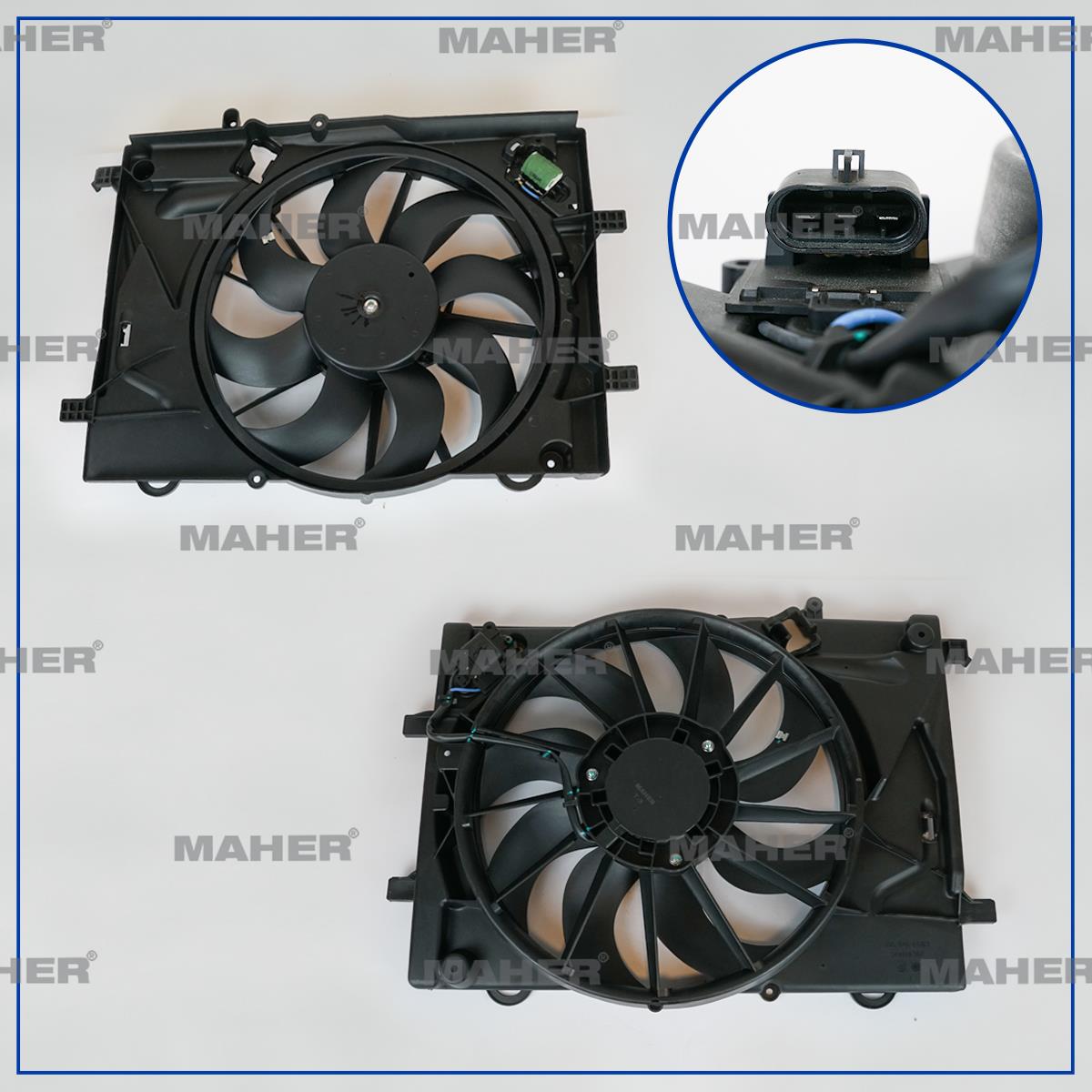 FAN RADYATÖR AVEO T300 HB-SEDAN DAVLUMBAZLI REZISTANSLI 1.2-1.4