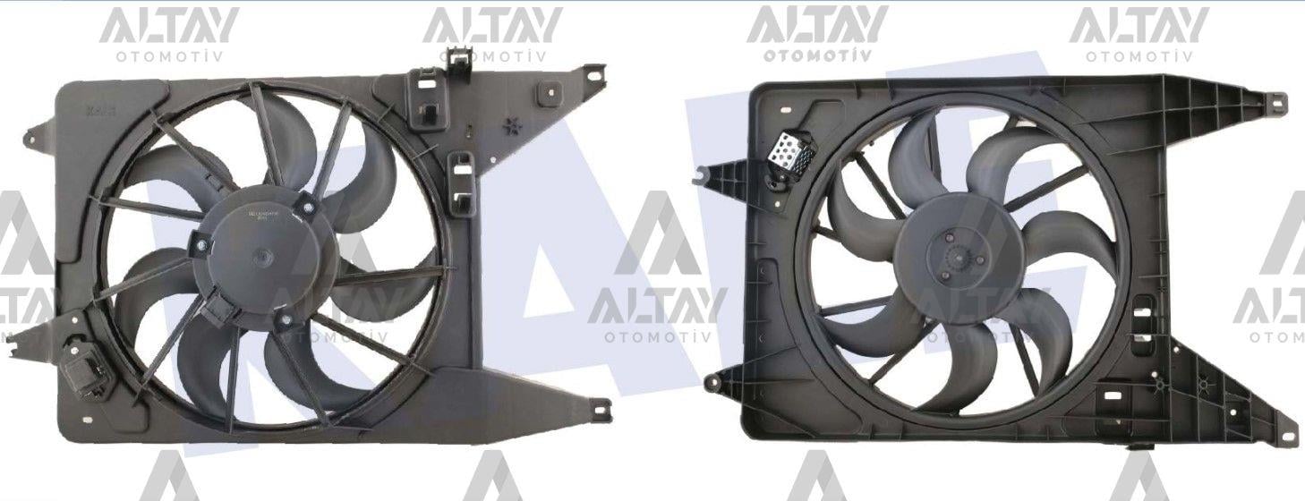 FAN RADYATÖR LOGAN 04-12 / SANDERO 08-13 / 1.2 16V-1.4-1.5 DCI-1.6 DAVLUMBAZLI REZİSTANSLI