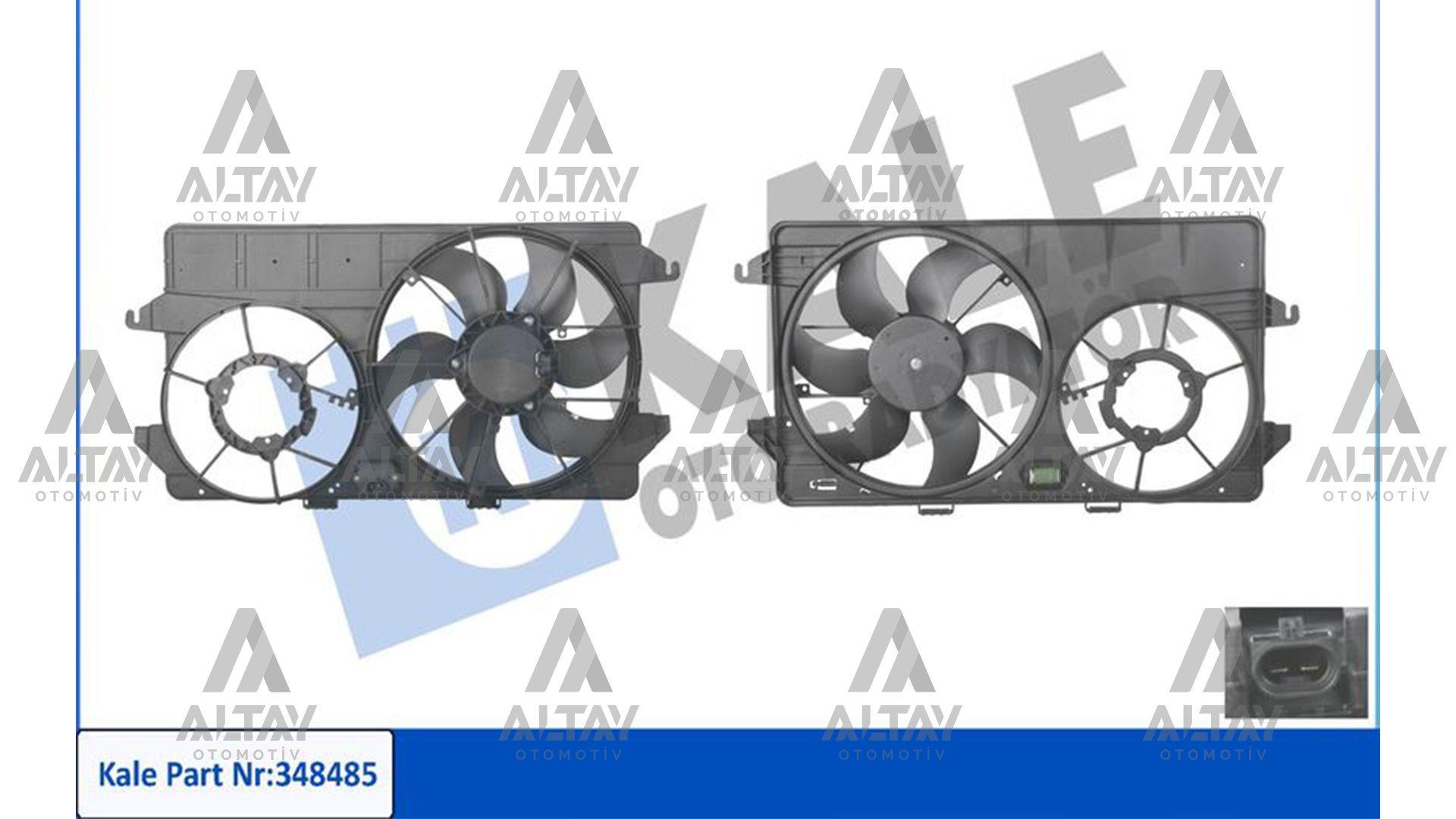 FAN RADYATÖR TRANSIT CONNECT 02-13 / 1.8 TDCI DAVLUMBAZLI (TEK MOTOR)